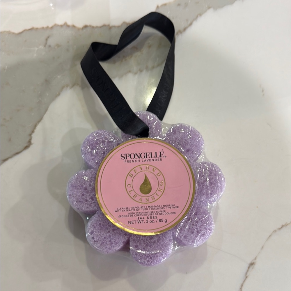 Spongelle Purple Exfoliant & Scrub Bath Essential
